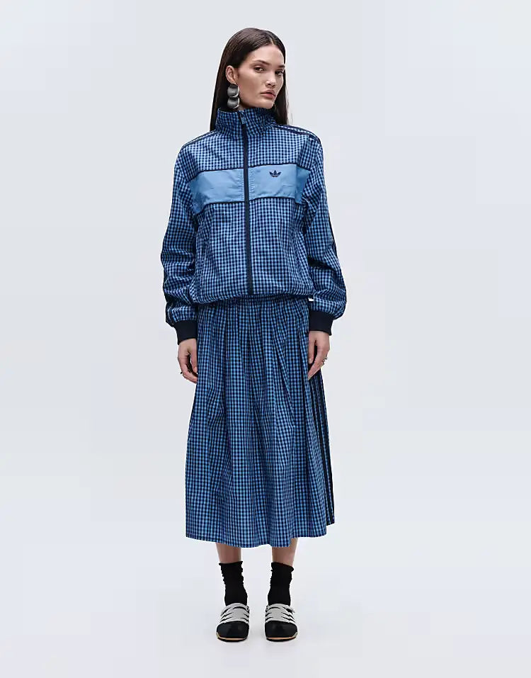 adidas x ASOS blue gingham Blue  jacket For Women