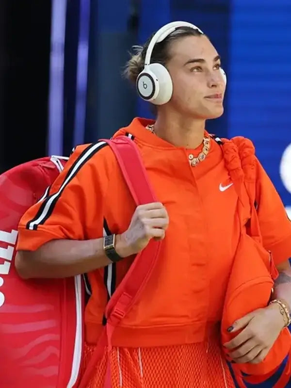 US Open 2026 Aryna Sabalenka Orange Jacket