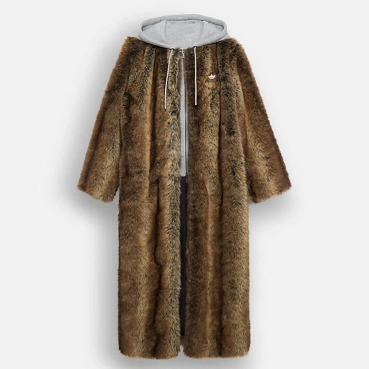Adidas x ASOS Faux Fur Brown Coat