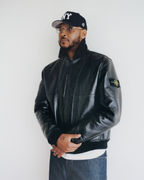 Carmelo Anthony Style Bonded Black Leather Jacket