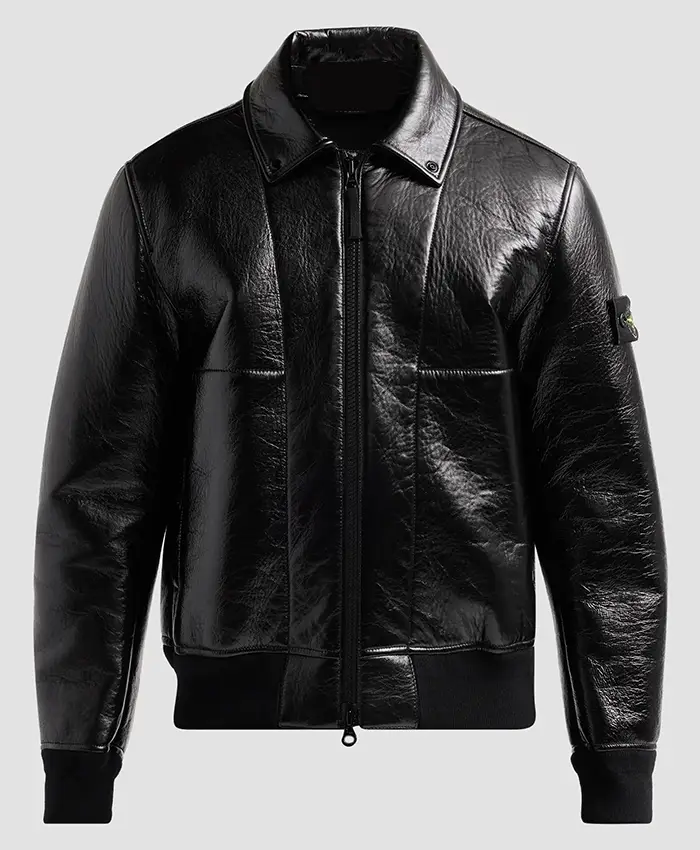 Carmelo Anthony Style Bonded Black Leather Jacket
