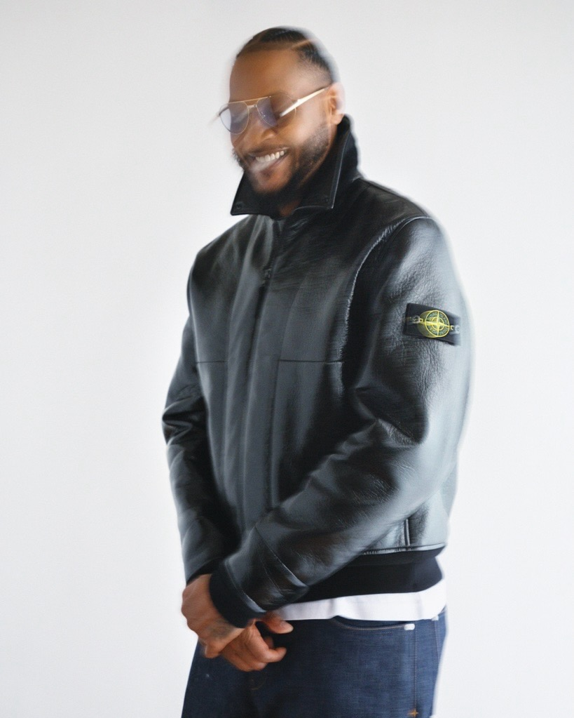 Carmelo Anthony Style Bonded Black Leather Jacket