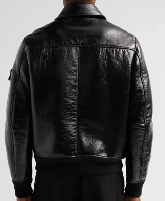 Carmelo Anthony Style Bonded Black Leather Jacket