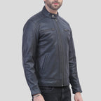 distressed Quilted jacket