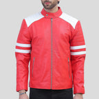red leather jacket mens