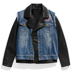 Tyrese Haliburton Triple H Denim Leather Jacket