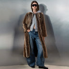 Adidas x ASOS Faux Fur Brown Coat
